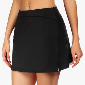 Black golf tennis skirt skort
